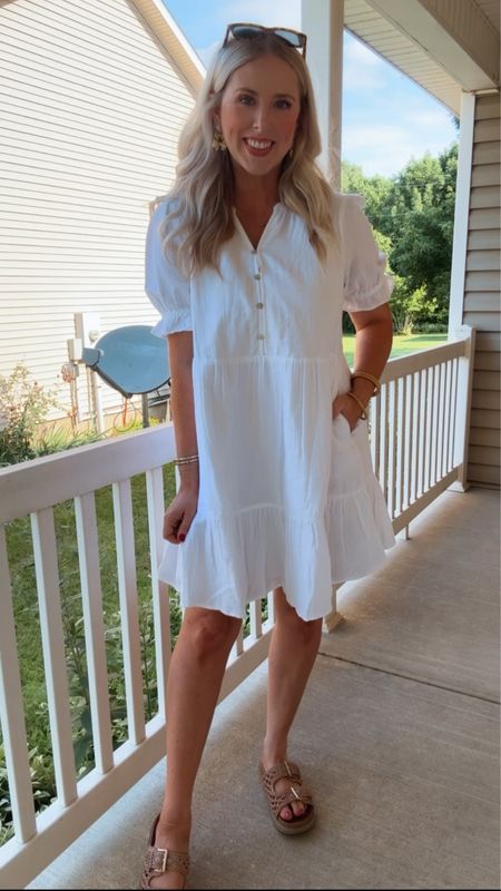 Outfit of the day, ootd, white dress, time and tru, Walmart outfit, Walmart fashion 

Wearing a size medium 

#LTKFindsUnder50 #LTKxWalmart #LTKStyleTip