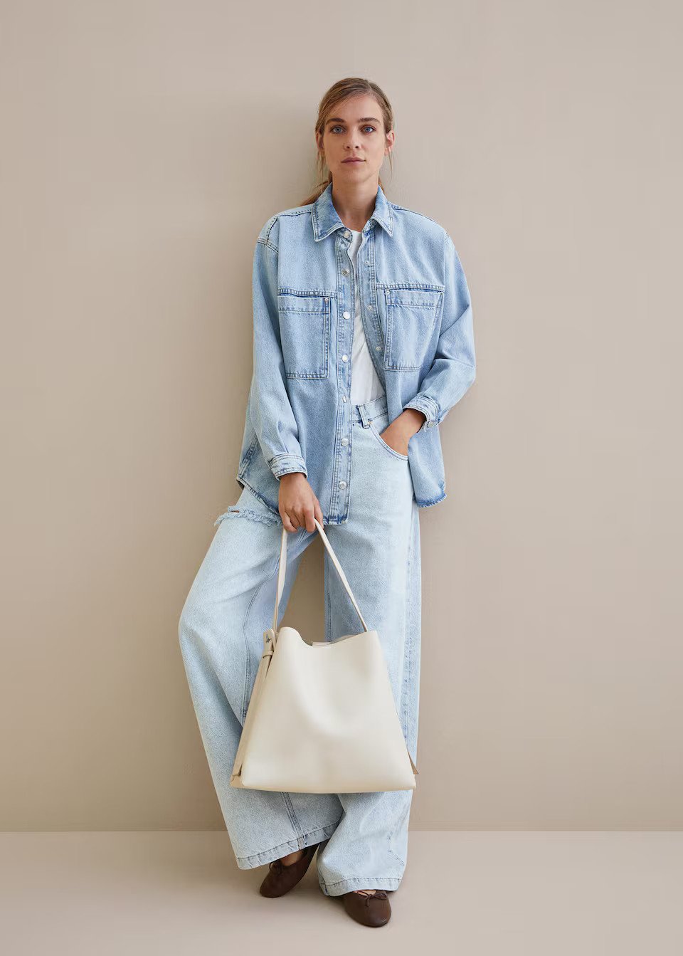 Buckle detail shopper bag | MANGO (US)