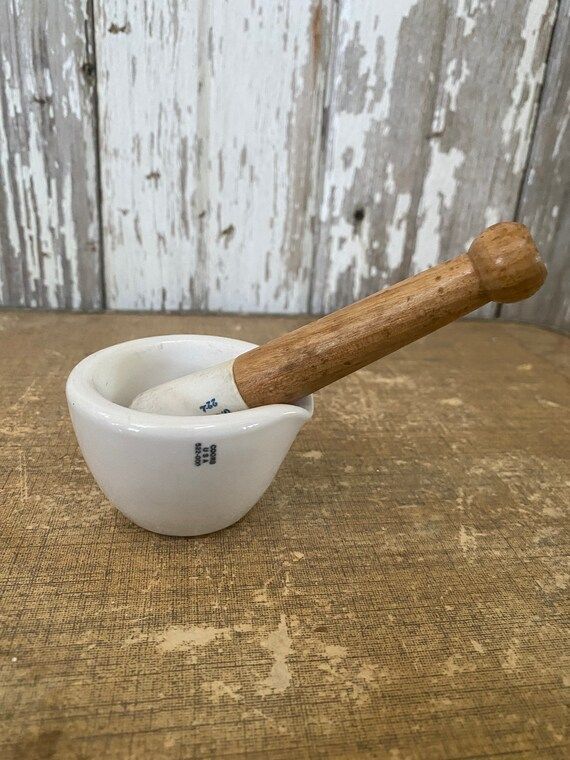 Vintage Small Mortar and Pestle | Etsy | Etsy (US)