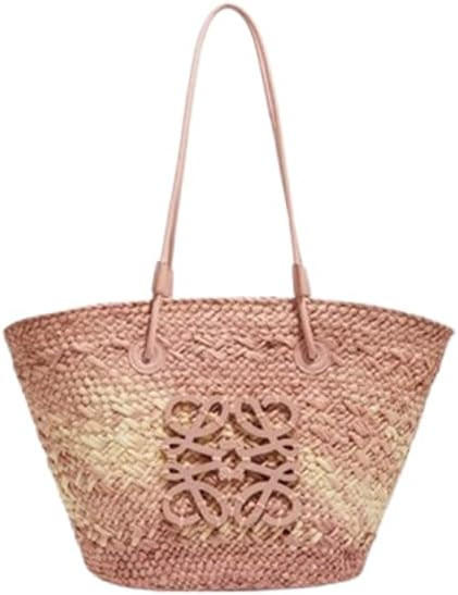 Large Straw Beach Bag for Women Handwoven Raffia Tote Bag Oversized Summer Shoulder Bag Boho Wick... | Amazon (US)