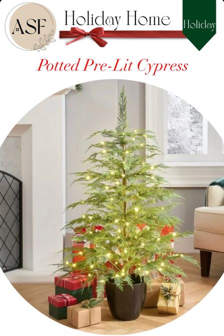 Holiday home, potted Cypress tree, holiday decor, pre-lit

#LTKHoliday #LTKSeasonal #LTKhome