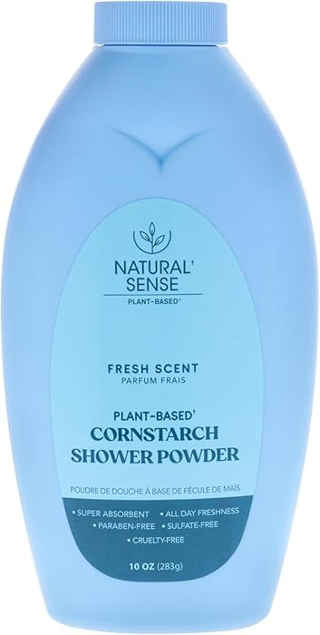 Dr. Natural Natural Sense Plant-Based Cornstarch Shower Powder - Fresh Scent for Unisex - 10 oz P... | Amazon (US)
