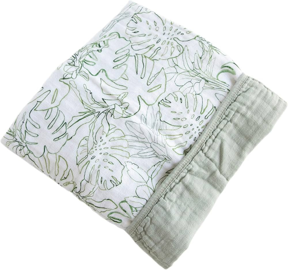 Red Rovr 100% Certified Organic Cotton Muslin Baby Blanket | Multi-Layer Muslin Quilt | Newborn &... | Amazon (US)
