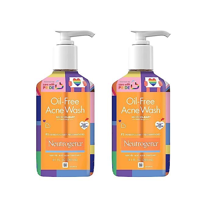 Neutrogena Oil-Free Acne Fighting Facial Cleanser, 2% Salicylic Acid Acne Treatment, Daily OilFre... | Amazon (US)