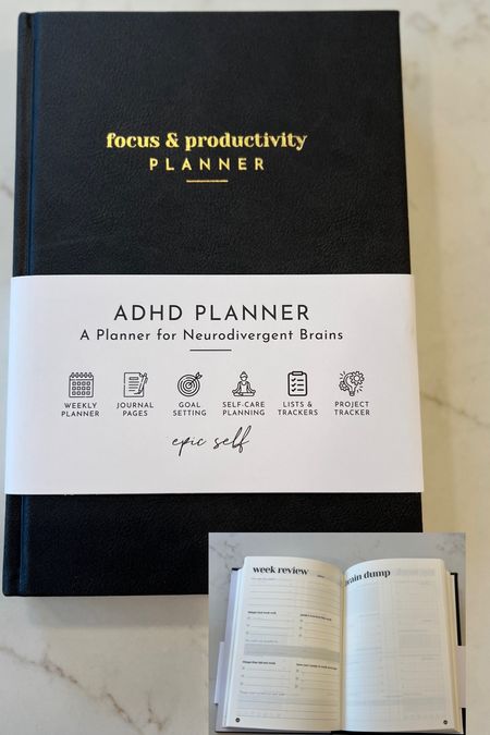 Focus & Productivity Planner
ADHD Planner

Self Care, Journal, Goals, Weekly Planner, Mom Life, Schedule, Daily Planning, Office, Organization 

#LTKfamily