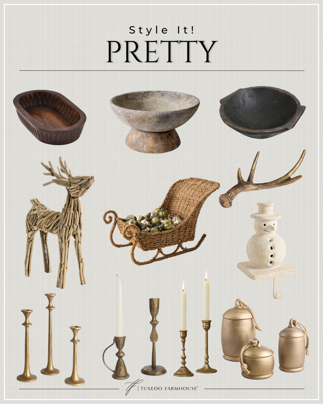 Style It! Pretty

Take a look at some of the most popular pieces this season!

Seasonal, home, decor, winter, holiday, candles, bowls, ornaments 

 #LTKHoliday #LTKSeasonal #LTKHome