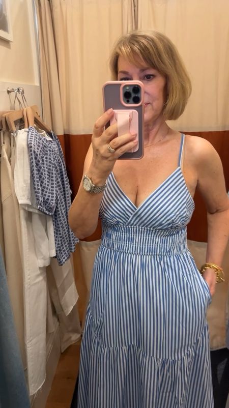 Madewell striped sundress is a winner. Flattering fit and pockets too! 
20% off when you copy the promo code from my link and paste at checkout. 


#LTKSaleAlert #LTKOver40 #LTKxMadewell