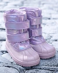 Girls Iridescent All Weather Boots - purple | The Children's Place