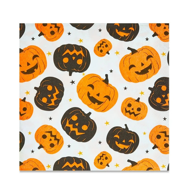 Halloween Black & White Ghost Paper Party Plates, 9", 8 Count, by Way To Celebrate | Walmart (US)