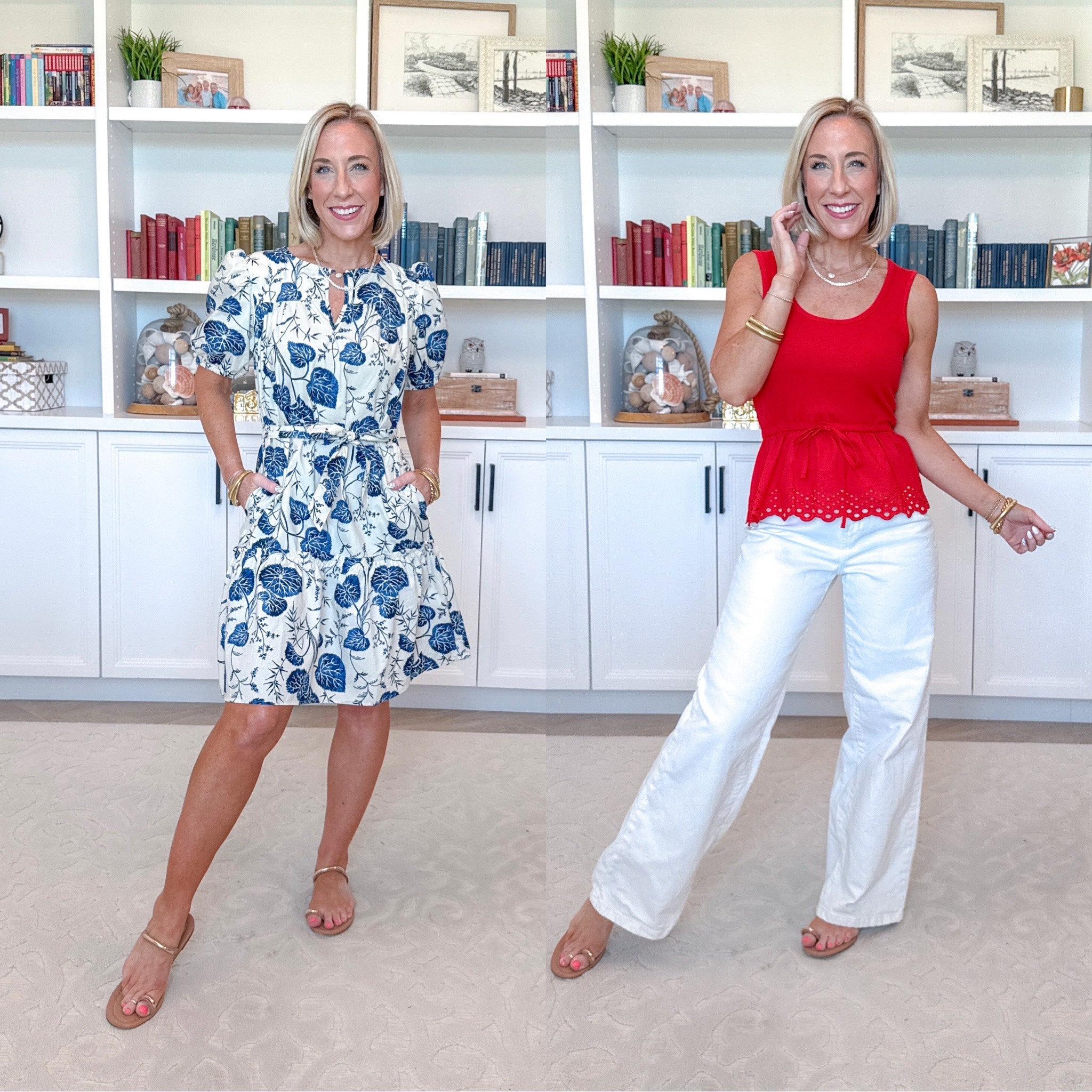 Walmart - red, white & blue finds. White Wide Leg Jeans - size 0. $26.98. 4 colors. Cotton Mini Dress w/ Puff Sleeves - size XS. $19.98. 3 colors. Peplum Tank Top w/ Eyelet Trim - size XS. $17.98.

 

#LTKSeasonal #LTKOver40