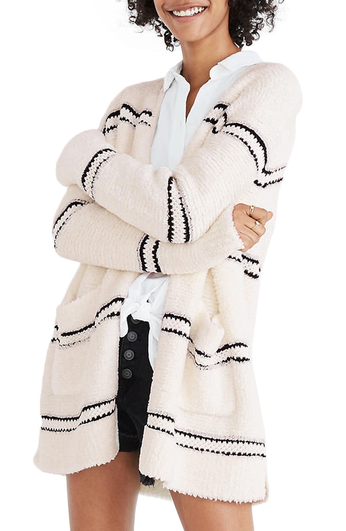 Stripe Bouclé Cardigan Sweater | Nordstrom