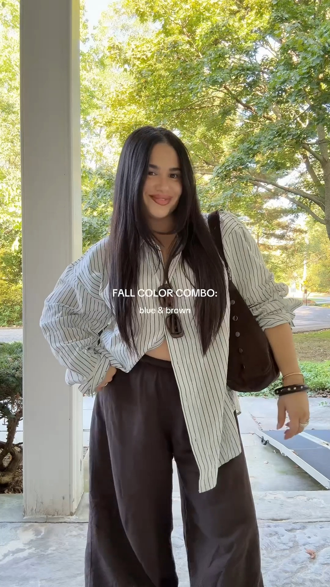 my fave color combo right now.. love playing around with outfit recipes lately. 🩵🤎  

#LTKStyleTip #LTKSeasonal #LTKFindsUnder100