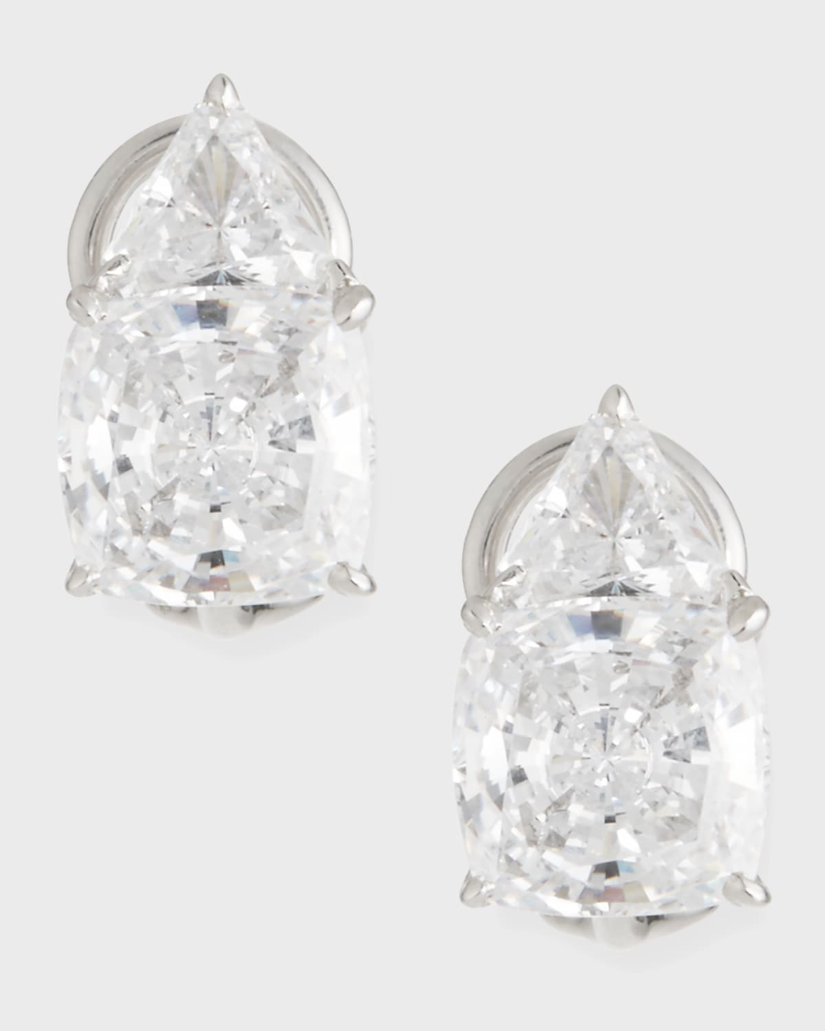 8 TCW Trillion & Cushion Cubic Zirconia Earrings | Neiman Marcus