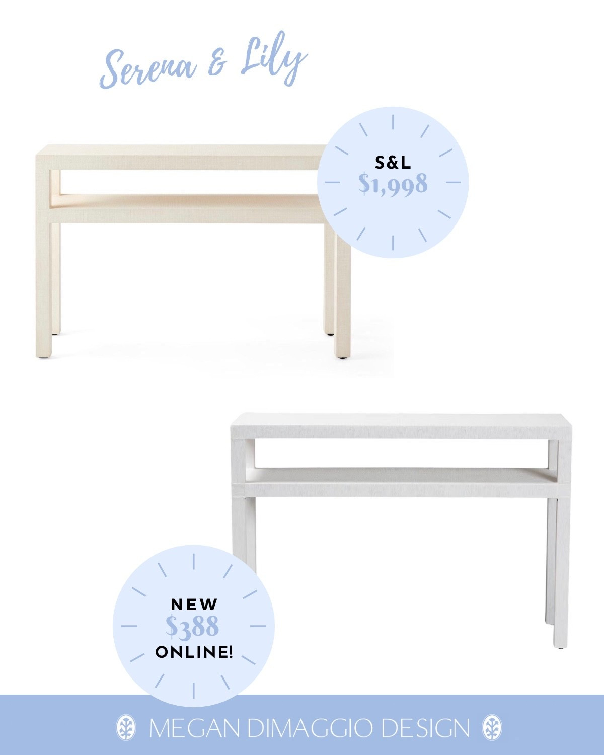 New Serena & Lily Driftway console table look for less!!! Looove this color and can’t believe the price!! 🤯🙌🏻🤍

#LTKSaleAlert #LTKHome