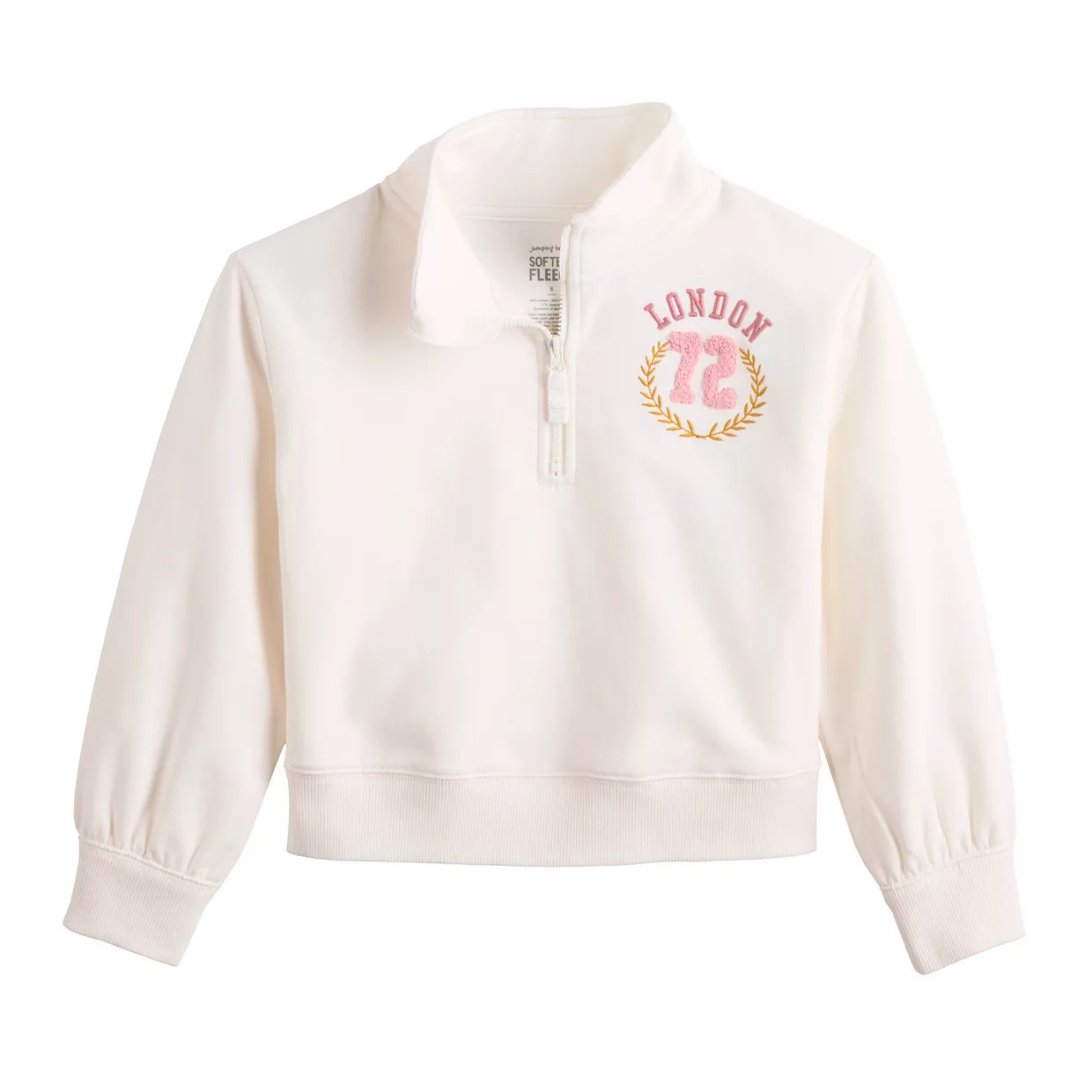 Girls 4-12 Jumping Beans® Quarter-Zip Sweatshirt | Kohl's