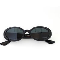 Vintage 90S Black Oval Sunglasses | Etsy (US)