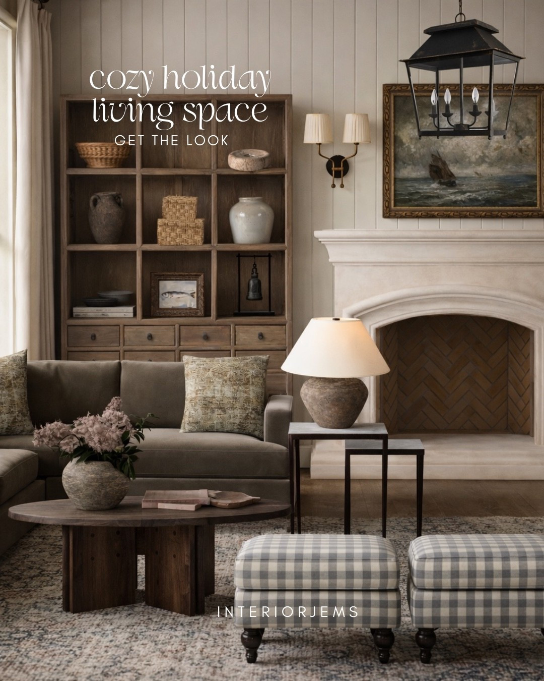 Love this smoothie living room design I created from a previous mood board. This sofa from quince is absolutely gorgeous in Christ so reasonable my very favorite lamp, nesting side tables, gingham Ottomans, the prettiest bookcase, fireplace around, Moody, art, throw pillows, vintage style, throw pillows, Moody, living room, lantern, light, wall, sconces, Wayfair.

#LTKSaleAlert #LTKHome