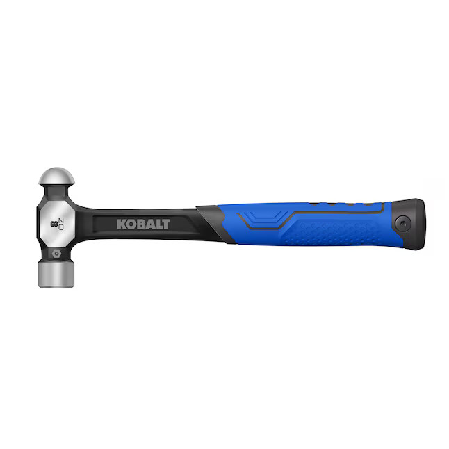 Kobalt 8-oz Smooth Face Steel Head Steel Ball Peen Hammer | Lowe's