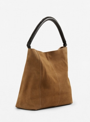 Camel - Satchel - Bag - Mango | Modanisa (US)