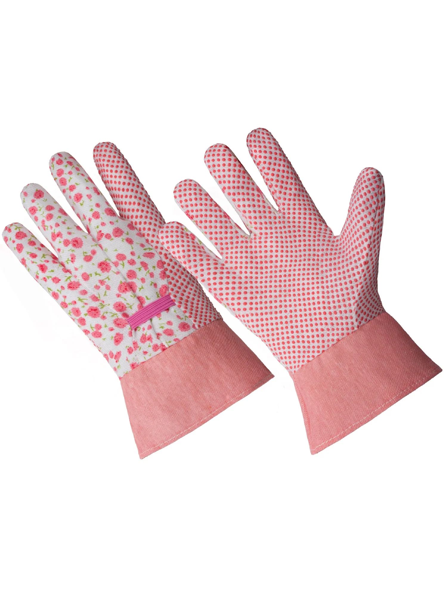 Hands On InternationalCT7611-S/M, Ladies Poly/Cotton Gloves, PVC Dotted Grip Palm, Band Top CuffU... | Walmart (US)