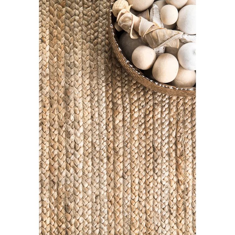 Cruise Handmade Braided Jute Area Rug in Off White/ Cream/ Ivory | Wayfair North America