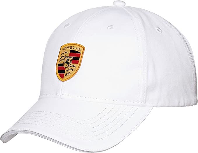 Porsche Crest Logo White Baseball Cap | Amazon (US)