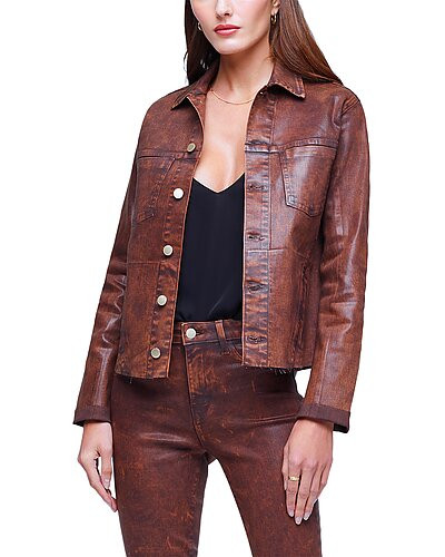 Janelle Slim Raw Jacket | Gilt & Gilt City