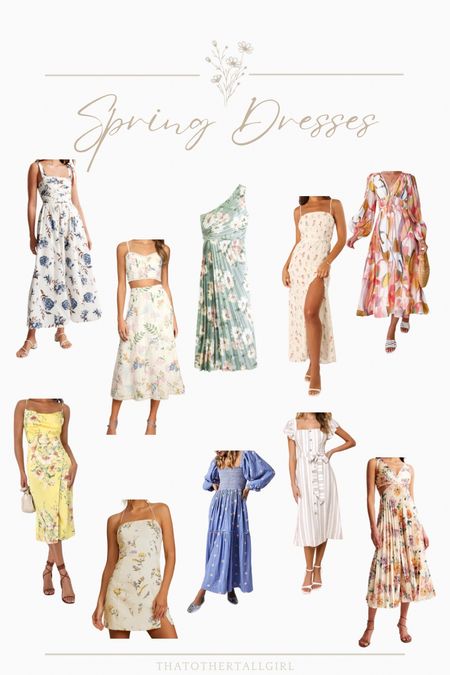 Spring dresses - tall girl friendly or available in lengths. Also great for wedding guest 

#LTKmidsize #LTKwedding #LTKSeasonal