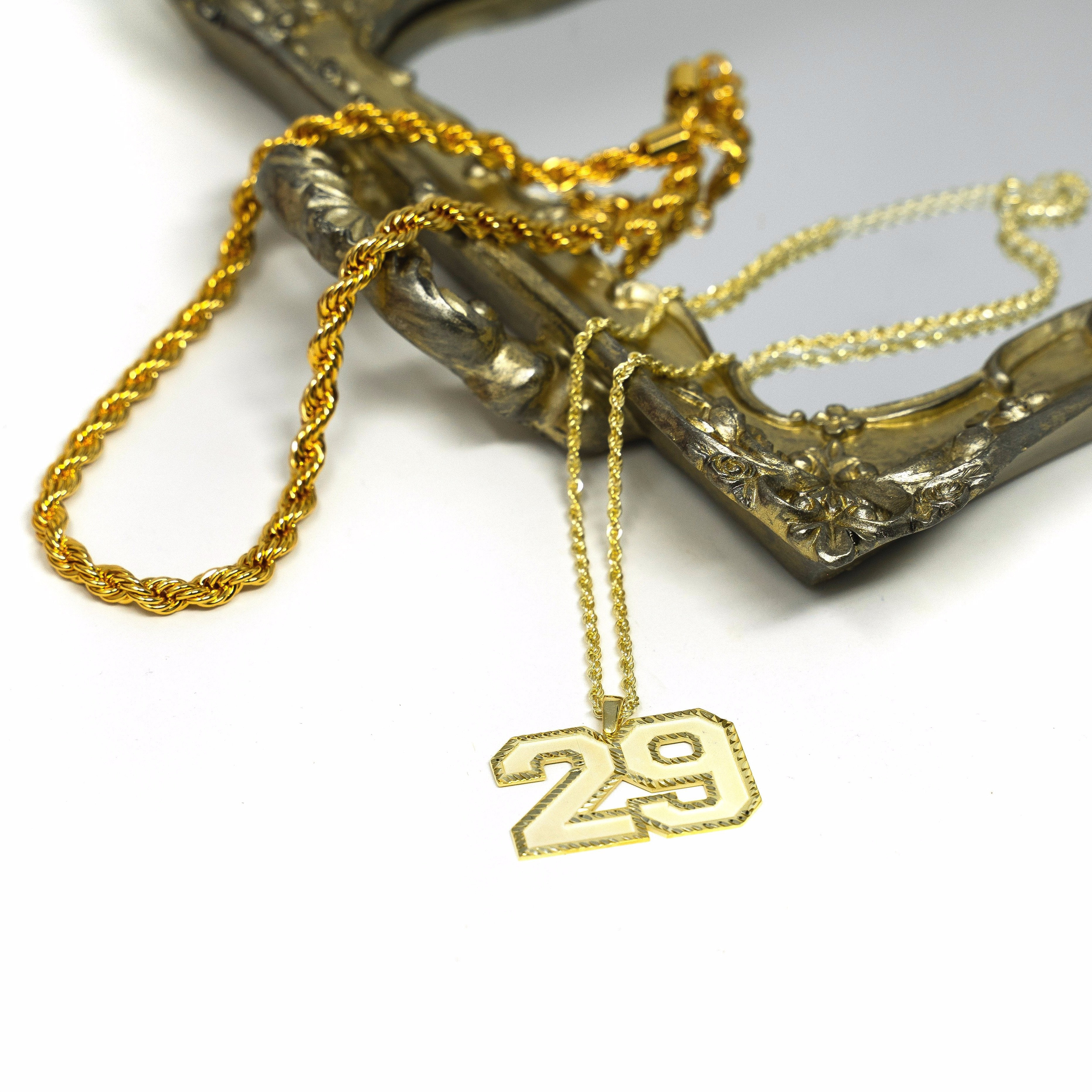 Custom Lucky Number Necklace | The Sis Kiss