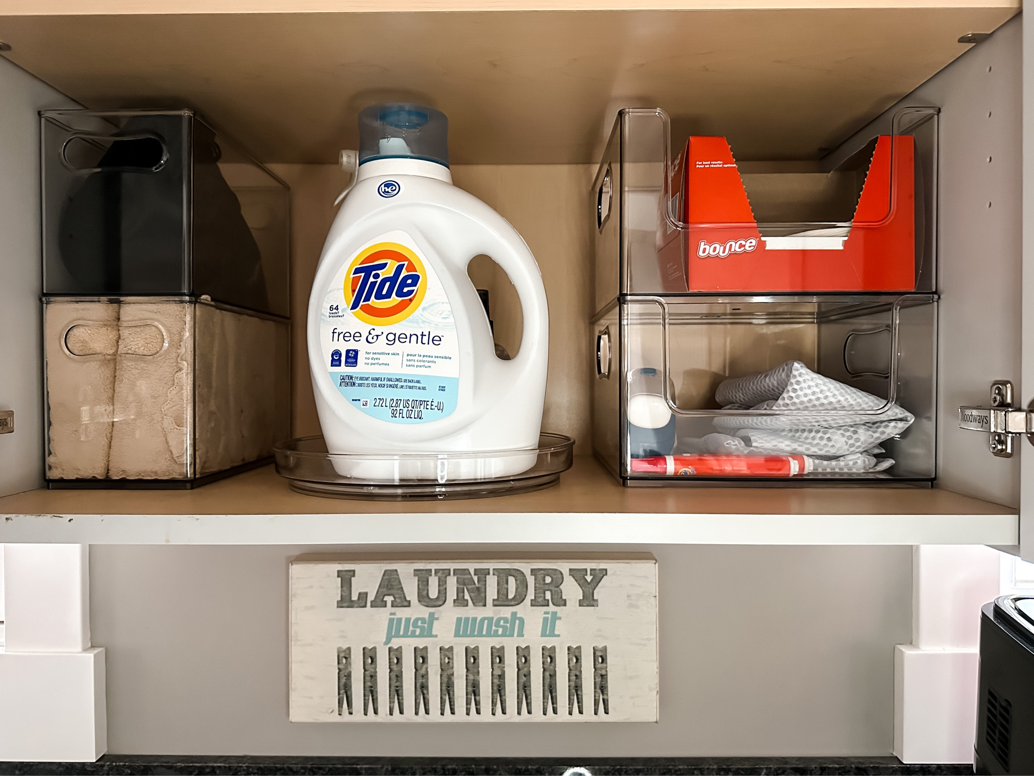 Laundry room organization 
Home storage solutions
Clear acrylic bins and containers 
clothing steamer and Amazon finds 

#LTKhome