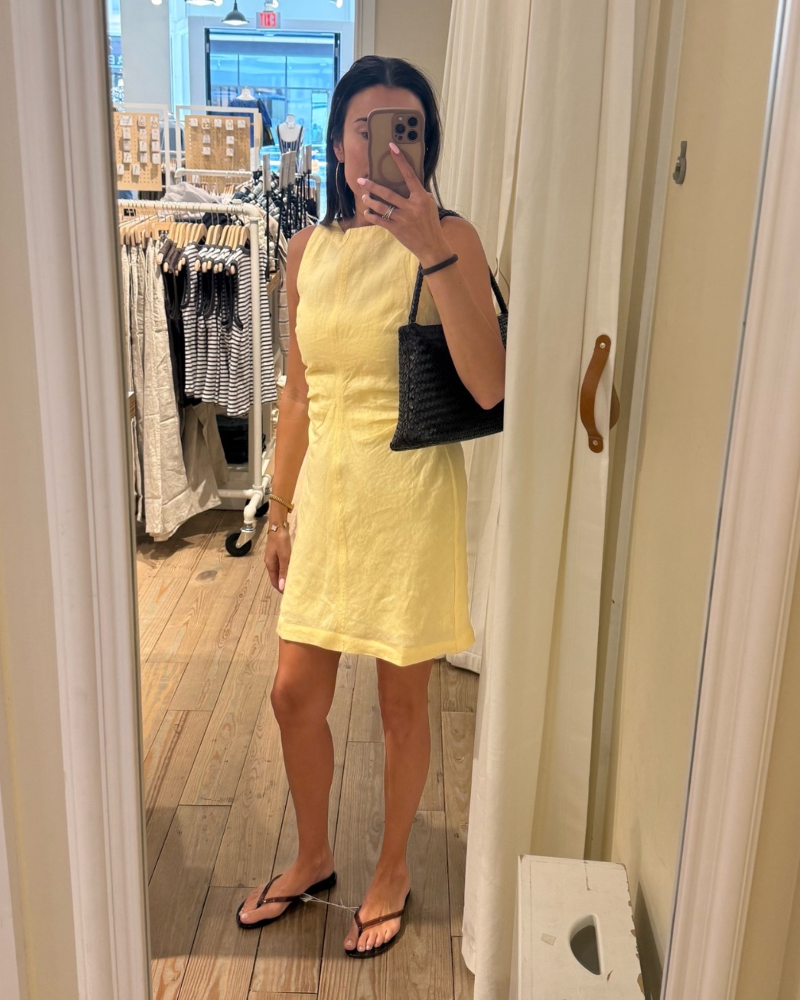 Yellow linen dress runs true to size. Great graduation dress option for moms attending graduation love the color! 

 

#LTKxMadewell #LTKootd #LTKSaleAlert