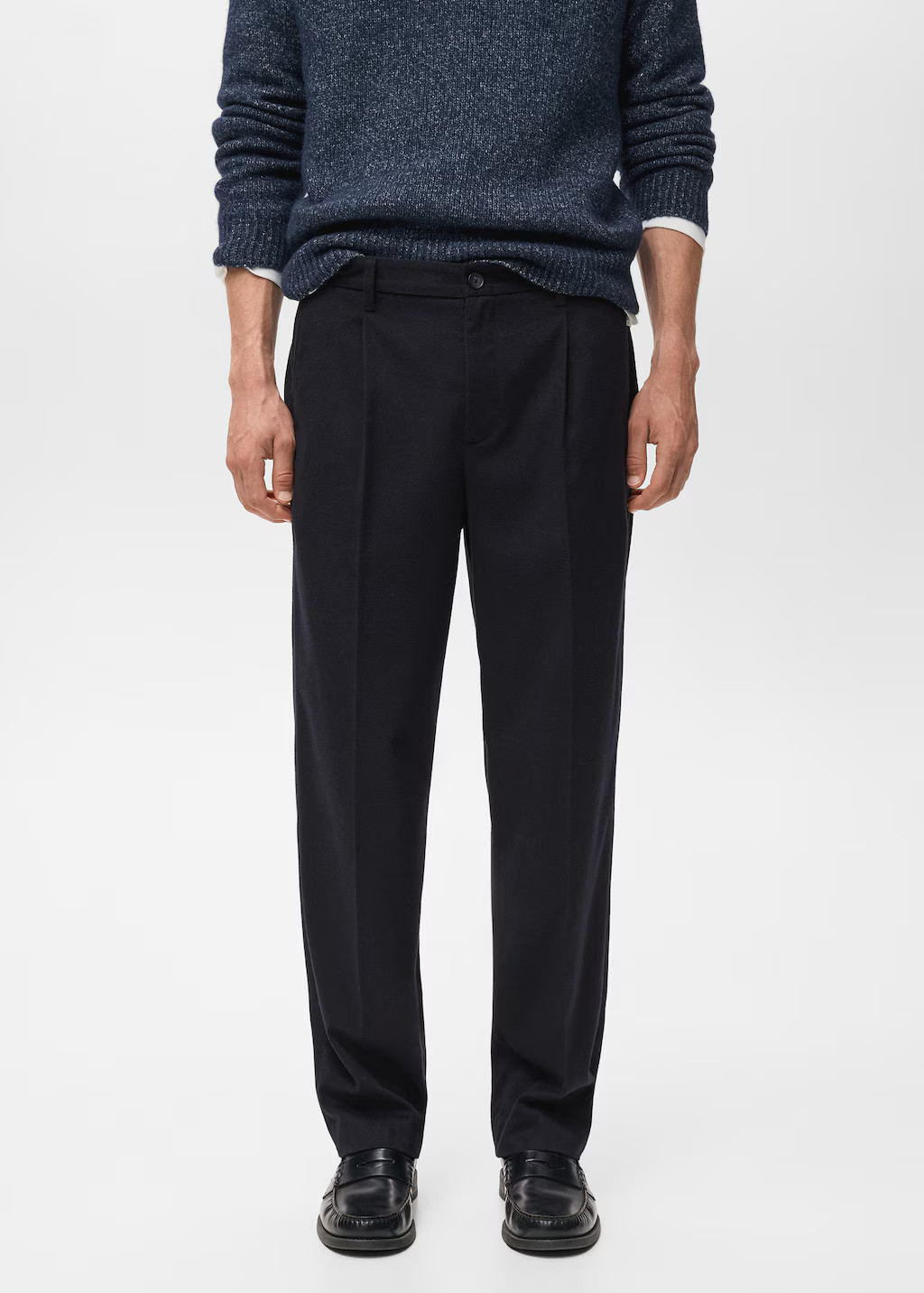 Regular-fit pleated pants - Men | MANGO USA | Mango (US/MX/AU)