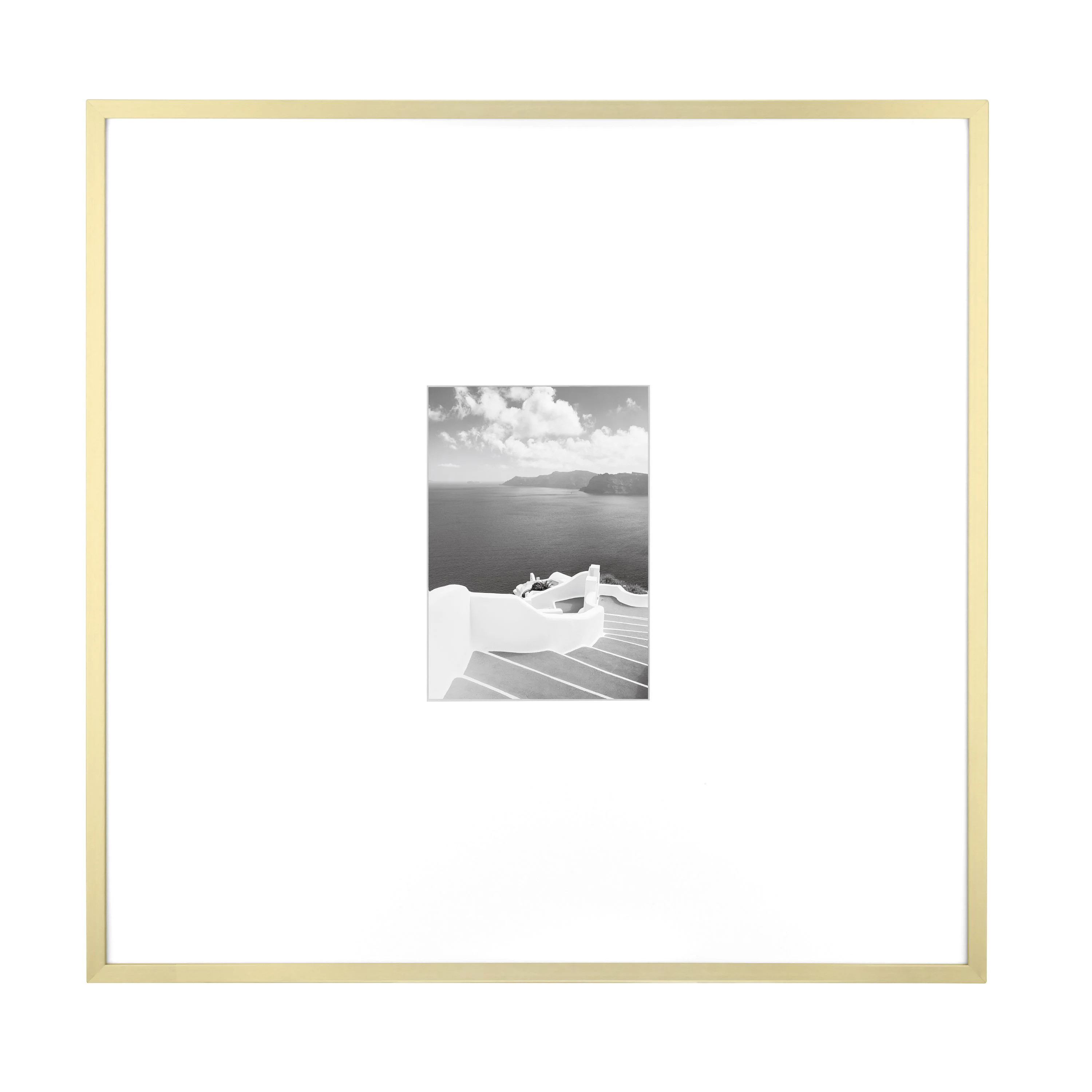 Better Homes & Gardens 18x18 matted to 5x7 Metal Wall Picture Frame, Gold | Walmart (US)