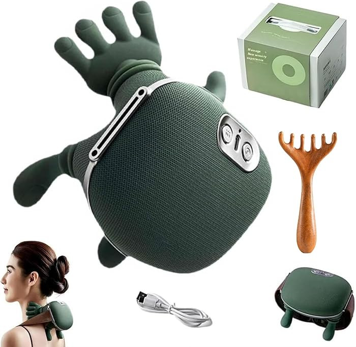 Neck and Shoulder Pro Hands Wireless Massager with Little Hands – 4D Shiatsu Deep Tissue Relief... | Amazon (US)