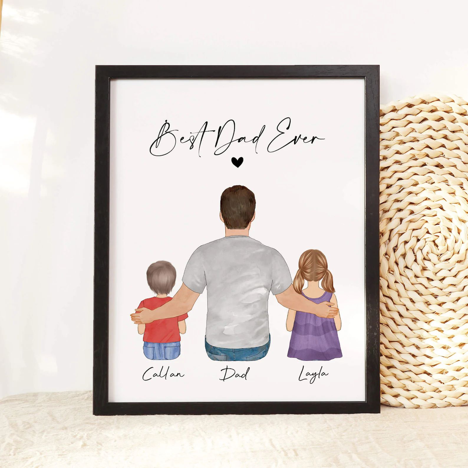 Personalized Fathers Day Gift for Daddy Father and Toddler | Etsy | Etsy (US)