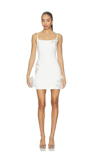 ELLIATT Veda Sequined Mini Dress in White. - size S | Revolve Clothing (Global)