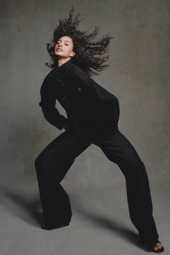 Paz Baggy Washed Jeans in Cotton Denim | Fabrique