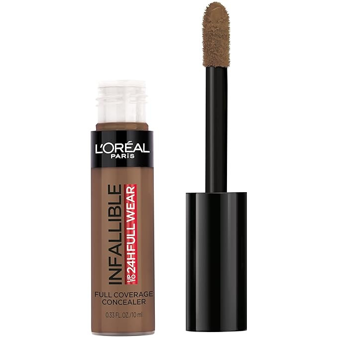 L'Oreal Paris Makeup Infallible Full Wear Waterproof Matte Concealer, Full Coverage, Mocha, 0.33 ... | Amazon (US)