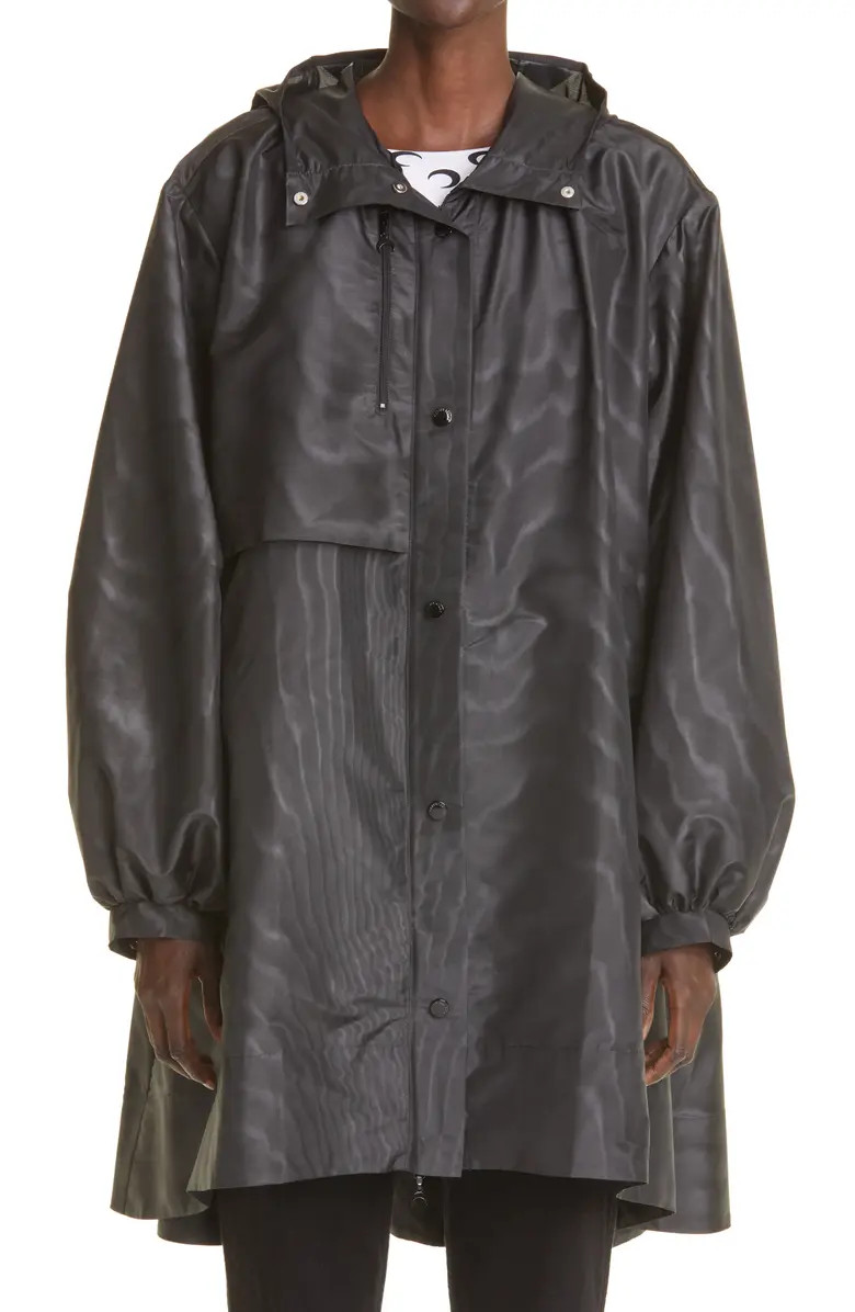 Marine Serre Hooded Moiré Windbreaker | Nordstrom | Nordstrom