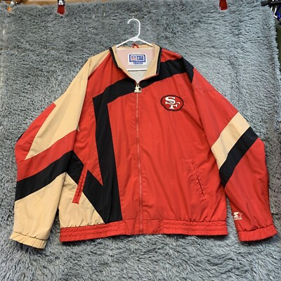 Vintage Starter Pro Line San Francisco SF 49ers Niners Windbreaker Jacket 49r XL | eBay US