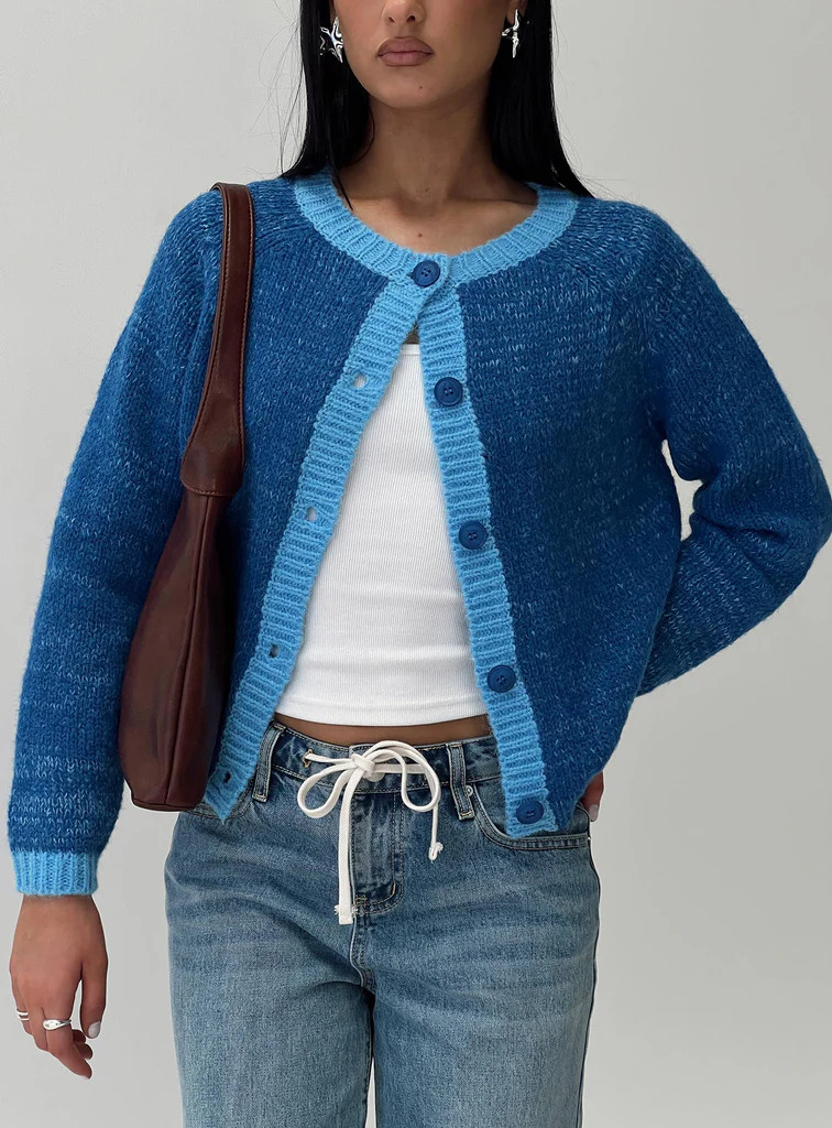 Oak Meadow Cardigan Blue | Princess Polly US