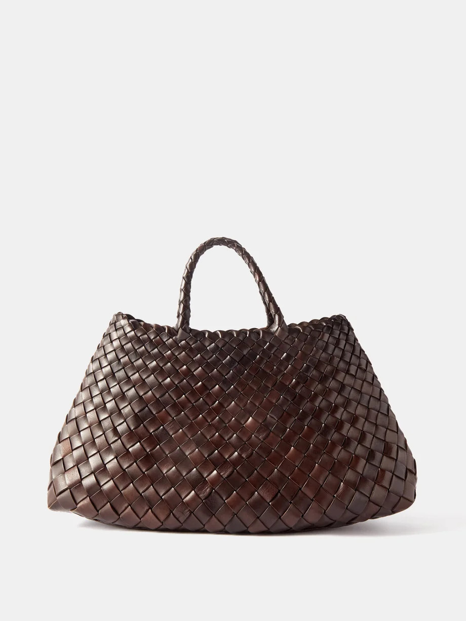 Santa Croce small woven-leather tote bag | Dragon Diffusion | Matches (US)