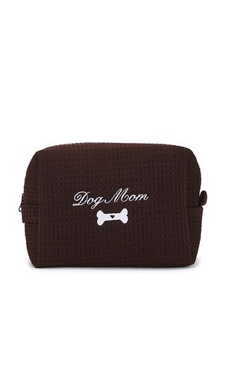 Abbode Dog Mom Waffle Pouch in Chocolate. | Revolve Clothing (Global)
