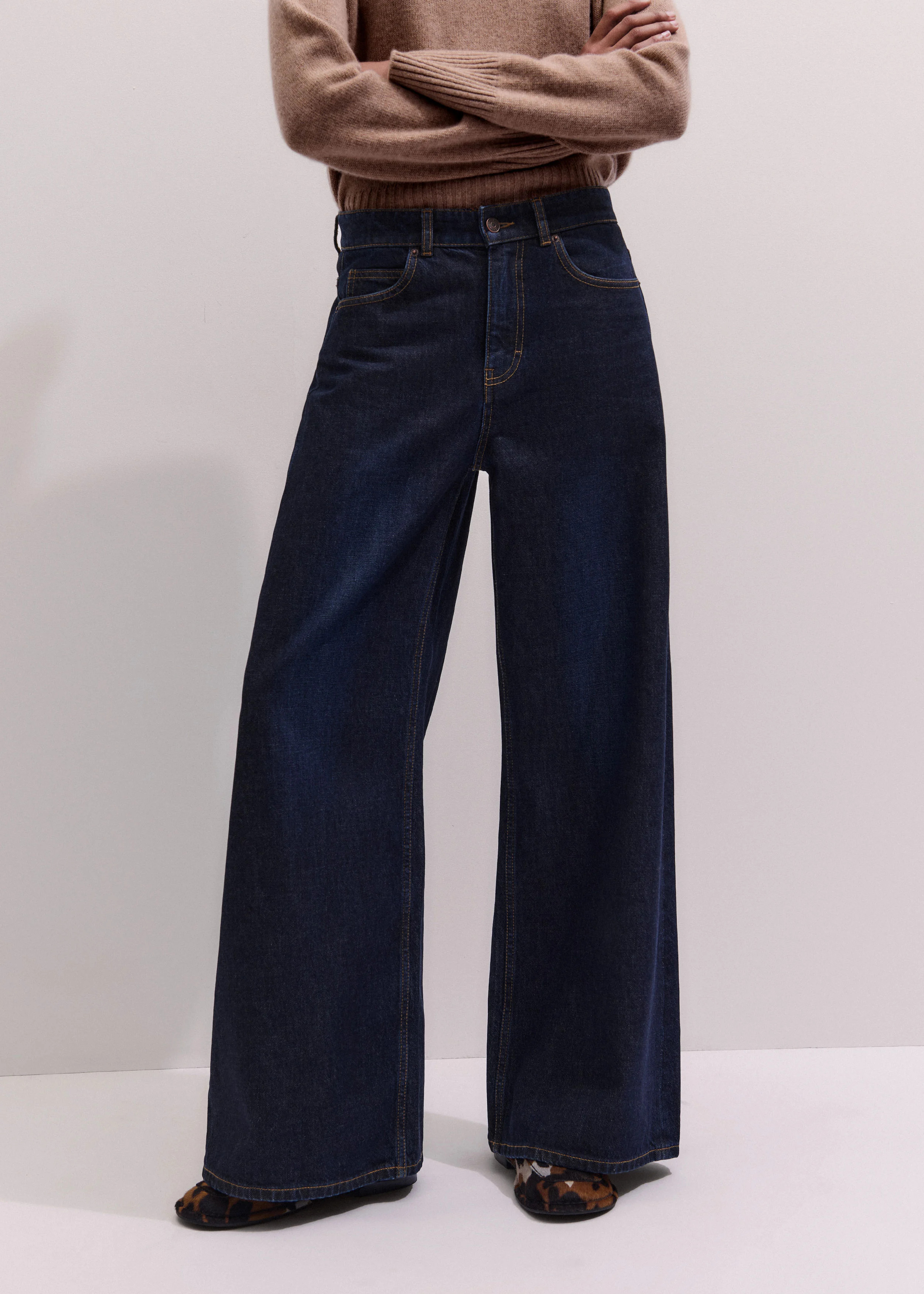Ultimate Wide-Leg Jean Midweight Denim | ME+EM Global (Excluding US)