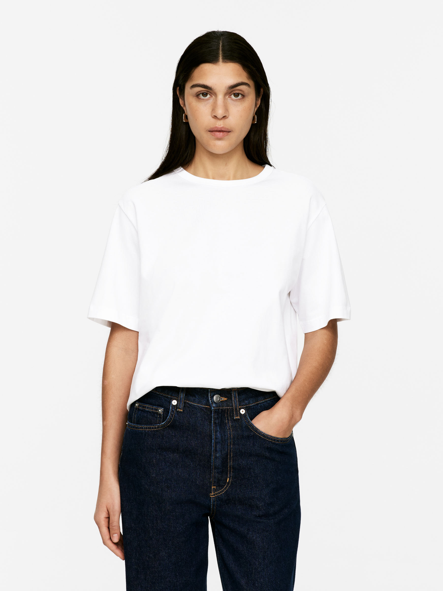 Mittelschweres T-Shirt – Weiß – Damen – ARKET DE | Arket EU