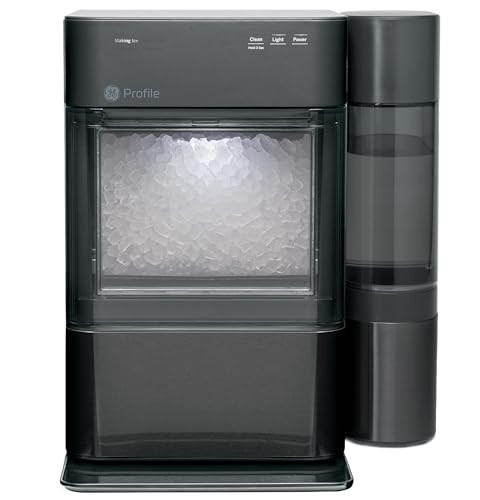 Profile GE Profile Opal 2.0 XL with 1 Gallon Tank, Chewable Crunchable Countertop Nugget Ice Maker, Scoop Included, 38 lbs in 24 Hours, Pellet Ice Machine with WiFi & Smart Connected, Black Stainless | Amazon (US)