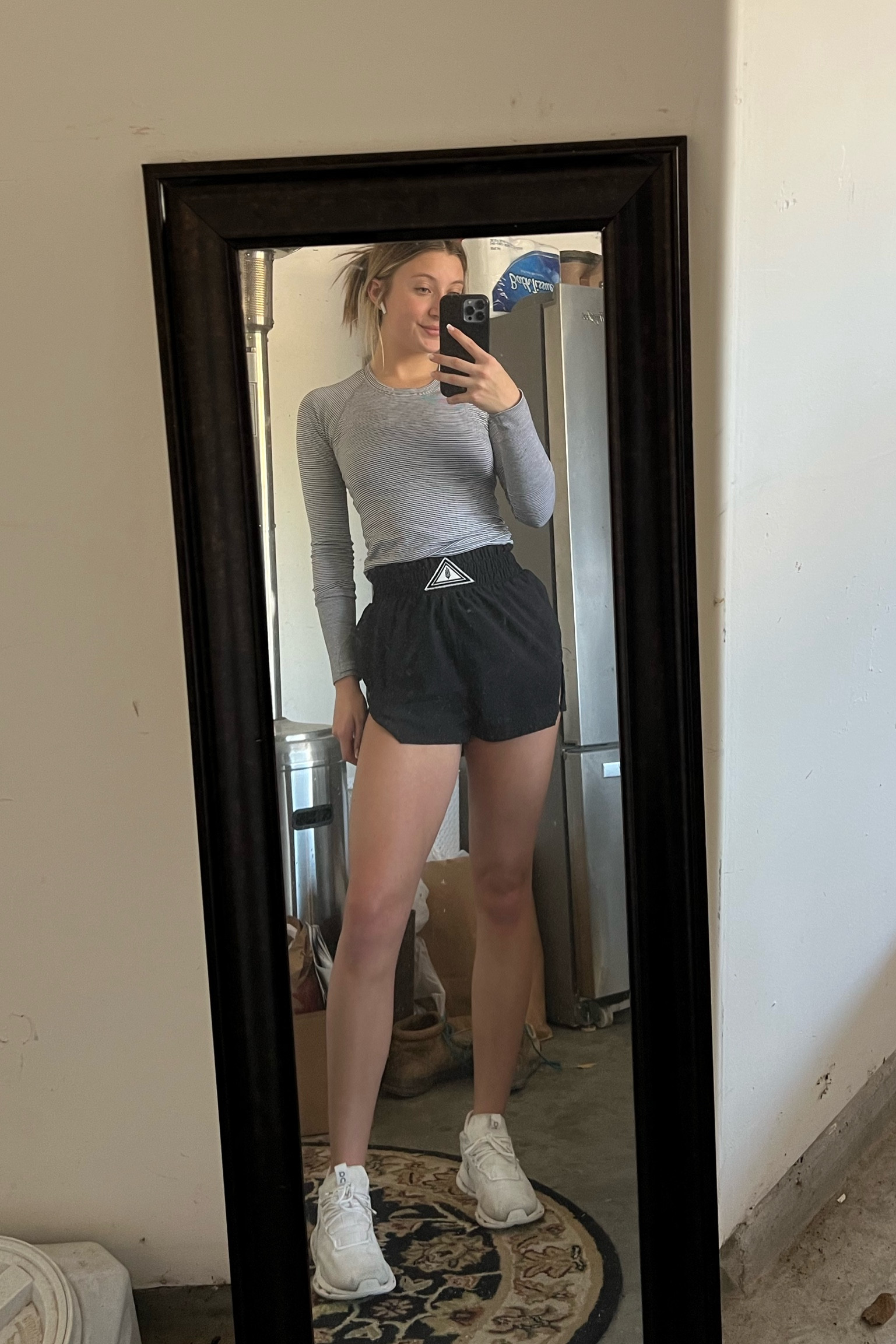 Workout outfit - lululemon  size 4 
Free people shorts size extra small 