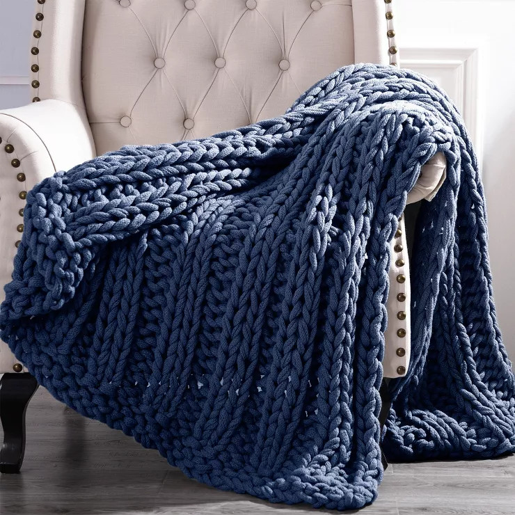 Modern Threads Chunky Knit Acrylic Throe Blanket, 50" x 60". | Target