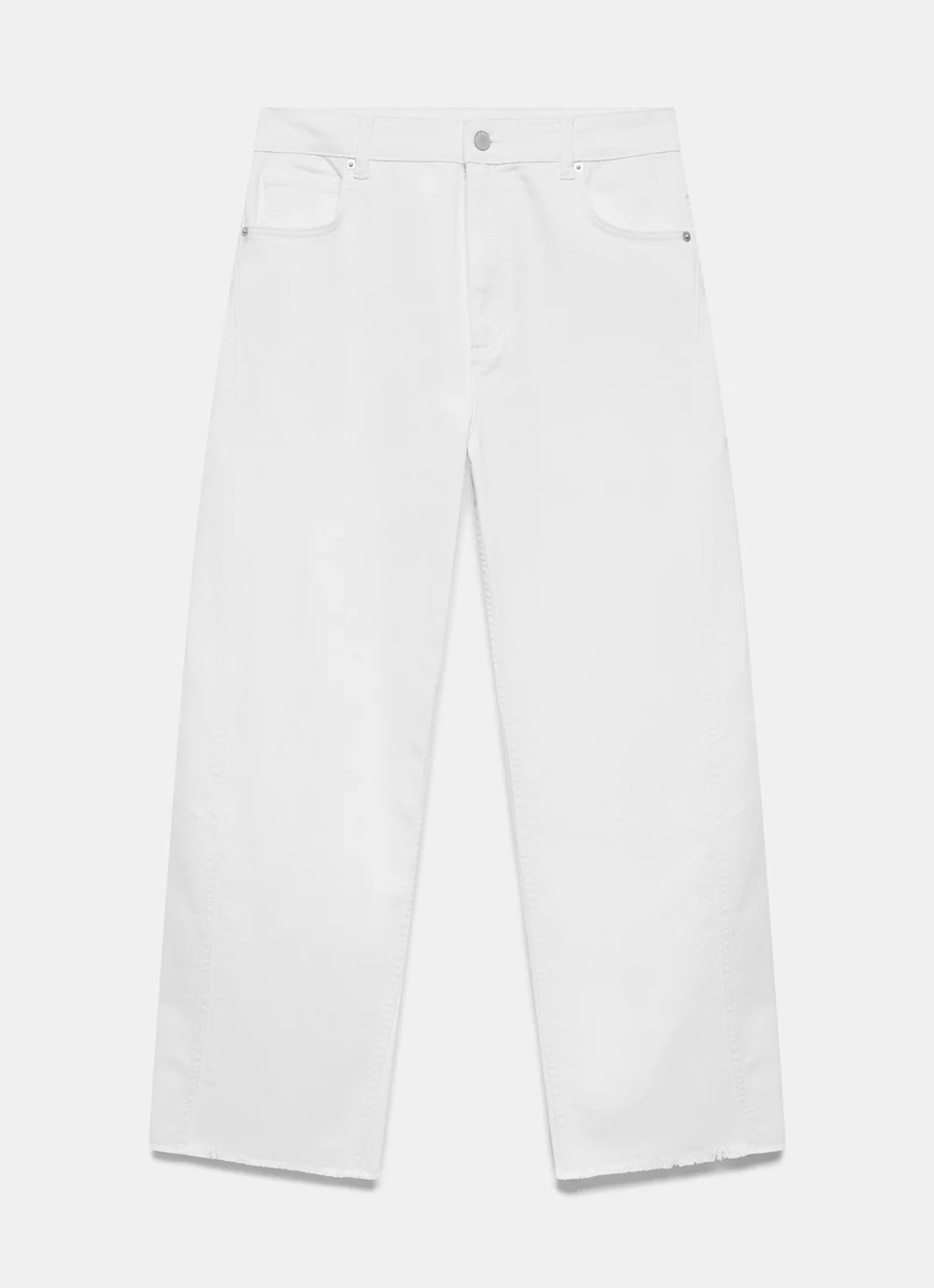 White Barrel Leg Jeans | Mint Velvet