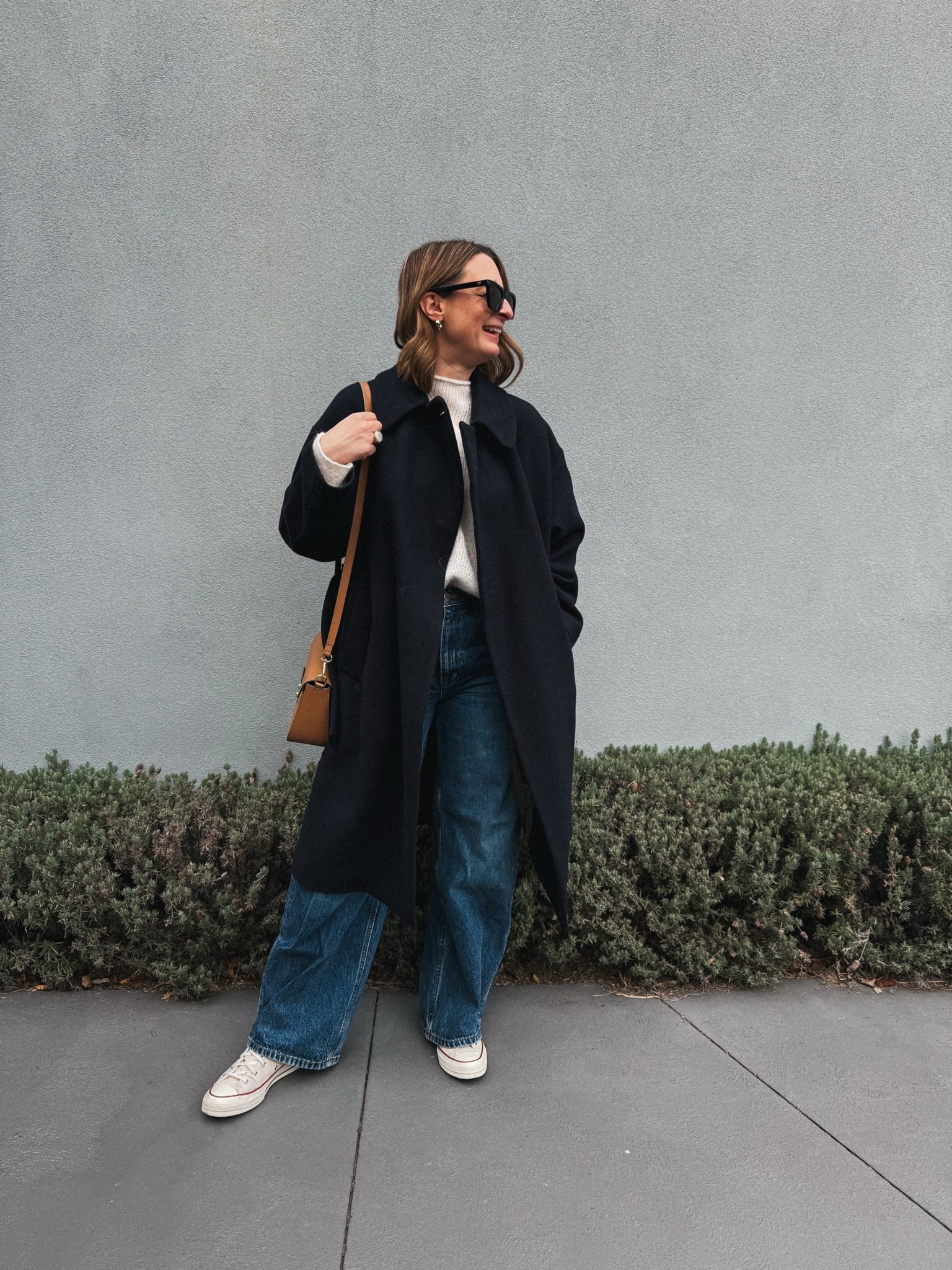 Coat - Gloverall. Wearing my usual size 8 (last season) 
Sweater - Assembly Label. Wearing a S/M
Jeans - Assembly Label. Wearing my usual size 26 
Converse - TTS

#LTKuk #LTKstyletip #LTKshoes